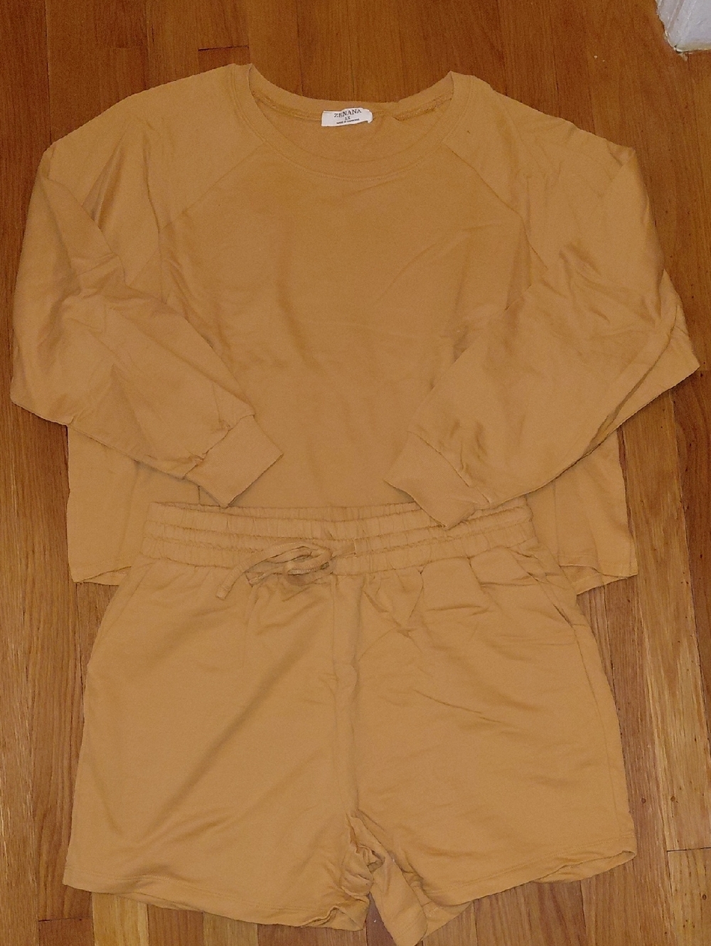 Zenana Outfitters Mustard Crew Neck Sweater